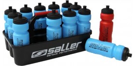 Koszyk z kompletem 12 bidonów Saller
