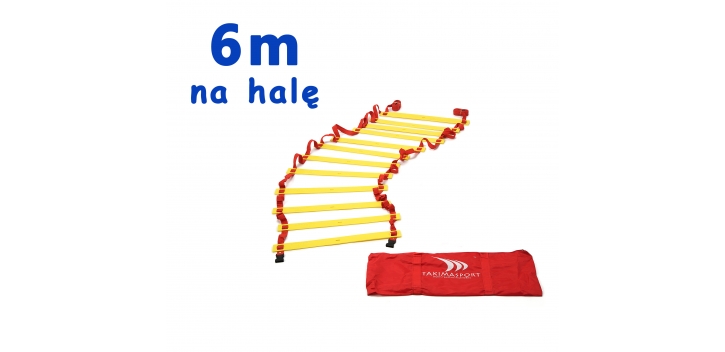 Drabinka koordynacyjna gumowa INDOOR 6m.