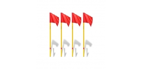 Flagi narożnikowe profesjonalne uchylne